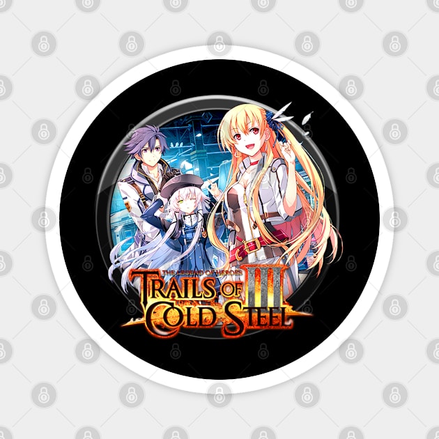 Trails of Cold Steel In Circle Logo XI Magnet by RayyaShop